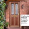 Derby Hardwood Front Door - Leaded - Double Glazing