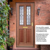 Derby Hardwood Front Door - Leaded - Double Glazing