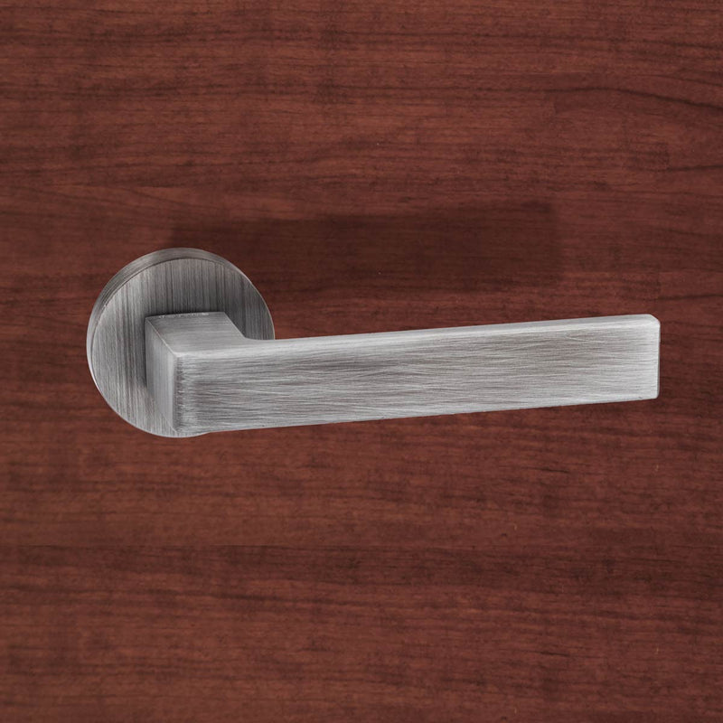 Forme Asti Designer Lever on Minimal Round Rose - Urban Graphite