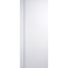 Premium Single Sliding Door & Wall Track - Sierra Blanco Flush Door - White Painted