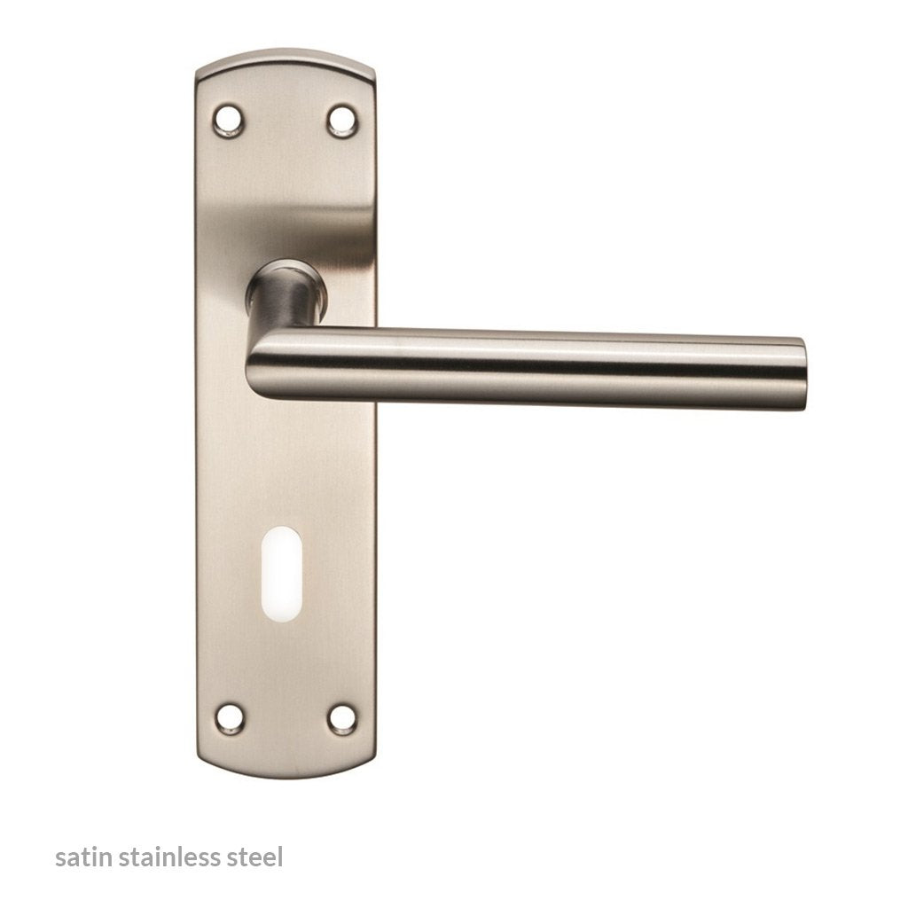 Outlet - Steelworx CSLP1162P Mitred Lever Lock Handles SSS