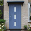Copenhagen External Oak Front Door - Frosted Double Glazing - Colour Options