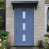 Copenhagen External Oak Front Door - Frosted Double Glazing - Colour Options