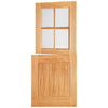Cottage Stable 4L External Oak Door - Clear Double Glazing - Colour Options