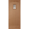 Cottage External Hardwood Wooden Front Door - Bevelled Double Glazed - Colour Options