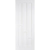 Premium Single Sliding Door & Wall Track - Coventry Panel Door - White Primed
