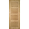 Top Mounted Sliding Track & Door - Coventry Shaker Style Oak Door - Unfinished