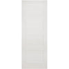 Premium Double Sliding Door & Wall Track - Shaker 4P Door - White Primed