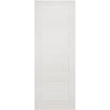 Premium Double Sliding Door & Wall Track - Shaker 4P Door - White Primed