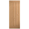 Bespoke Thruslide Surface Coventry Contemporary Oak Panel Door - Sliding Door and Track Kit - Prefinished