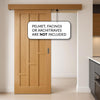 Bespoke Thruslide Surface Coventry Contemporary Oak Panel Door - Sliding Door and Track Kit - Prefinished