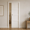 Coventry Shaker Single Evokit Pocket Door - White Primed