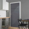 Orkney 3 Panel Solid Wood Internal Door UK Made DD6403 - Eco-Urban - Colour Options