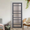 Metropolitan 7 Pane Solid Wood Internal Door UK Made DD6405SG Frosted Glass - Eco-Urban - Colour Options