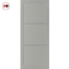 Single Sliding Door & Premium Wall Track - Eco-Urban® Manchester 3 Panel Door DD6305 - 6 Colour Options