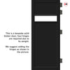 Orkney 1 Pane 2 Panel Solid Wood Internal Door UK Made DD6403G Clear Glass - Eco-Urban - Colour Options