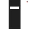 Orkney 1 Pane 2 Panel Solid Wood Internal Door UK Made DD6403G Clear Glass - Eco-Urban - Colour Options