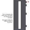 Cornwall 1 Pane 2 Panel Solid Wood Internal Door UK Made DD6404G Clear Glass - Eco-Urban - Colour Options