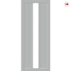 Cornwall 1 Pane 2 Panel Solid Wood Internal Door UK Made DD6404SG Frosted Glass - Eco-Urban - Colour Options