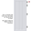 Cornwall 3 Panel Solid Wood Internal Door UK Made DD6404 - Eco-Urban - Colour Options