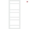Metropolitan 7 Pane Solid Wood Internal Door UK Made DD6405G Clear Glass - Eco-Urban - Colour Options
