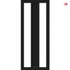 Avenue 2 Pane 1 Panel Solid Wood Internal Door UK Made DD6410G Clear Glass - Eco-Urban - Colour Options