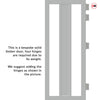 Avenue 2 Pane 1 Panel Solid Wood Internal Door UK Made DD6410SG Frosted Glass - Eco-Urban - Colour Options