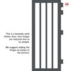 Sintra 4 Pane Solid Wood Internal Door UK Made DD6428SG Frosted Glass - Eco-Urban - Colour Options