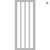 Sintra 4 Pane Solid Wood Internal Door UK Made DD6428G Clear Glass - Eco-Urban - Colour Options