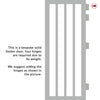 Sintra 4 Pane Solid Wood Internal Door UK Made DD6428G Clear Glass - Eco-Urban - Colour Options