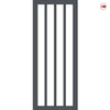 Sintra 4 Pane Solid Wood Internal Door UK Made DD6428SG Frosted Glass - Eco-Urban - Colour Options
