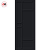 Double Sliding Door & Premium Wall Track - Eco-Urban® Isla 6 Panel Doors DD6429 - 6 Colour Options