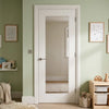 Denver White Primed Shaker Internal Door - Clear Glass