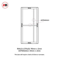 Eco-urban rails & stiles sizes diagram
