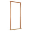 LPD Malton External Meranti Wooden Front Door and Frame Set with Fittings - Frosted Double Glazing