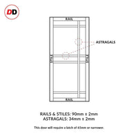 Eco-urban rails & stiles sizes diagram