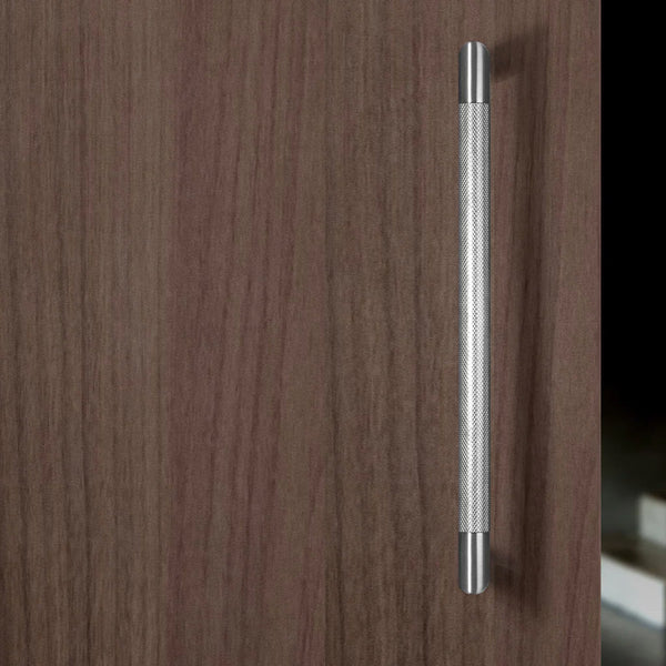 Aero 310mm Pair of Knurled Satin Stainless Steel Back to Back Pull Handles