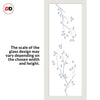 Artisan Solid Wood Internal Door - Birch Tree 6mm Obscure Glass - Clear Printed Design - Eco-Urban® 6 Premium Primed Colour Choices