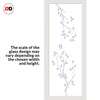 Artisan Solid Wood Internal Door - Birch Tree 6mm Obscure Glass - Clear Printed Design - Eco-Urban® 6 Premium Primed Colour Choices