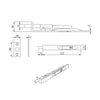 Concord XL 400mm Back to Back Double Door Pull Handle Pack - 8 Square Hinges - Matt Black