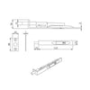 Dixon Flush Bolt Satin Finish - 153x19mm
