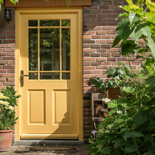 Image: Warwick Exterior Meranti Hardwood Wooden Front Door - Fit Your Own Glass