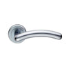 Serozzetta Noxia ZIN3003 Lever Latch Handles on Round Rose - Satin Chrome Plated