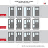 Exterior Victorian Arran 2L 3P Front Door with Single Sidelight - Customisable: Size, Colour, Glass and Sidelight Options