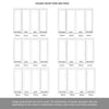 ThruEasi Room Divider - Pattern 10 White Primed Clear Glass Double Doors with Double Sides