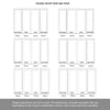 ThruEasi Room Divider - Pattern 10 White Primed Clear Glass Double Doors with Double Sides
