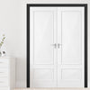 Made to Size Double Interior Black Primed Door Lining Frame