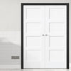 Made to Size Double Interior Black Primed Door Lining Frame - For 30 Minute Fire Doors