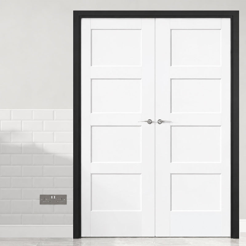 Made to Size Double Interior Black Primed Door Lining Frame - For 30 Minute Fire Doors