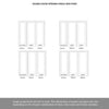 ThruEasi Room Divider - Pattern 10 White Primed Clear Glass Double Doors with Single Side